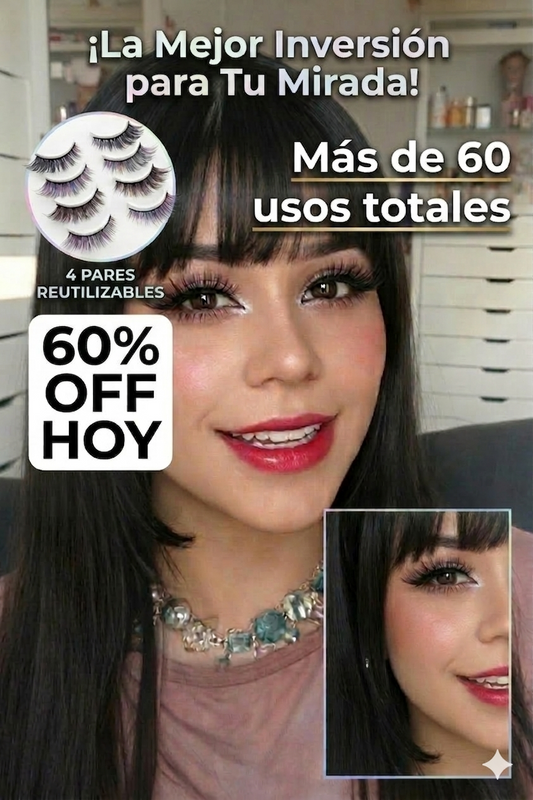 PESTAÑAS MAGNETICAS EN SEGUNDOS💖, + 60 USOS, ENVÍO GRATIS 📦🤗
