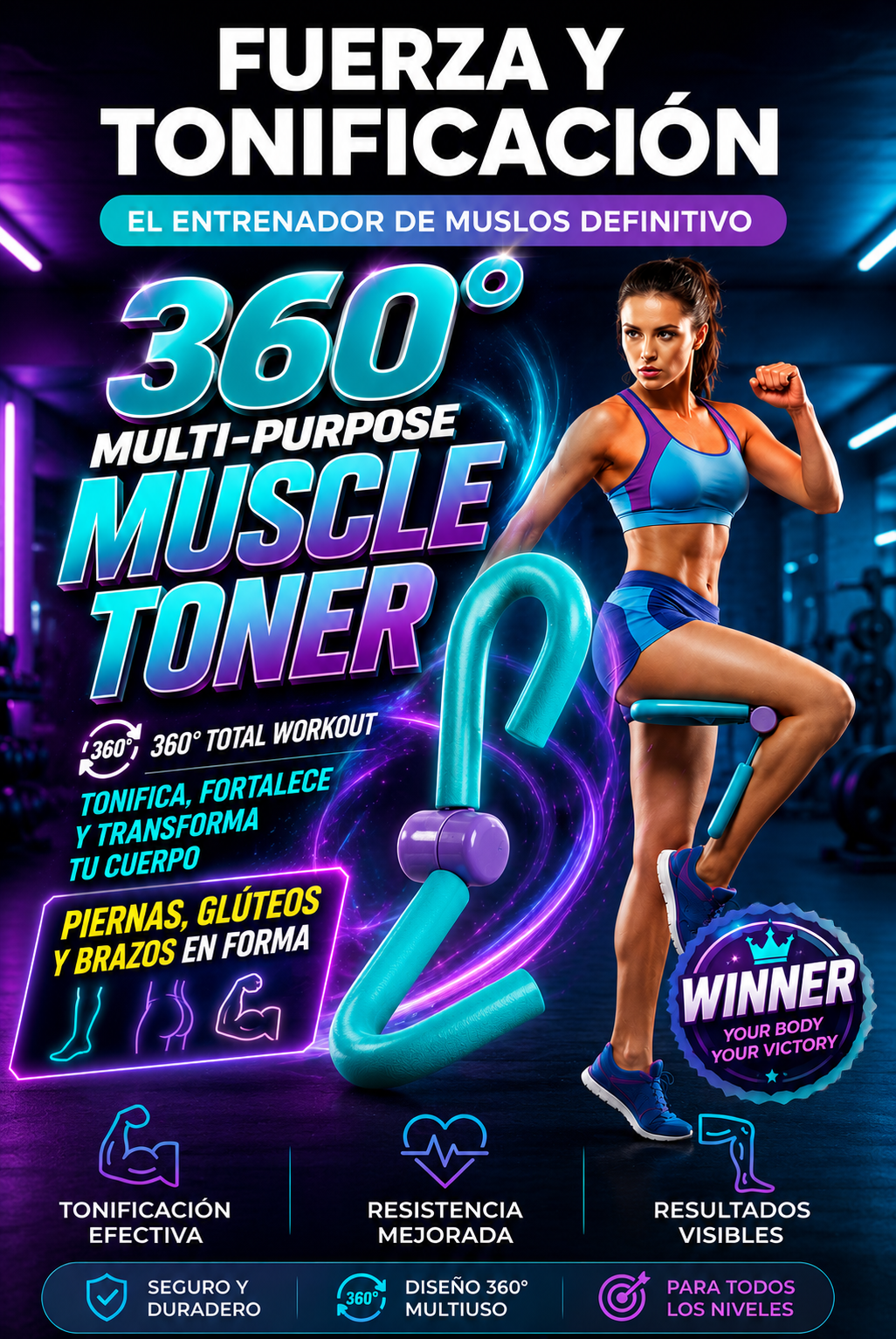 ✨Piernas, Glúteos y Brazos en Forma - 💪 Muévete mejor. Vive más fuerte.