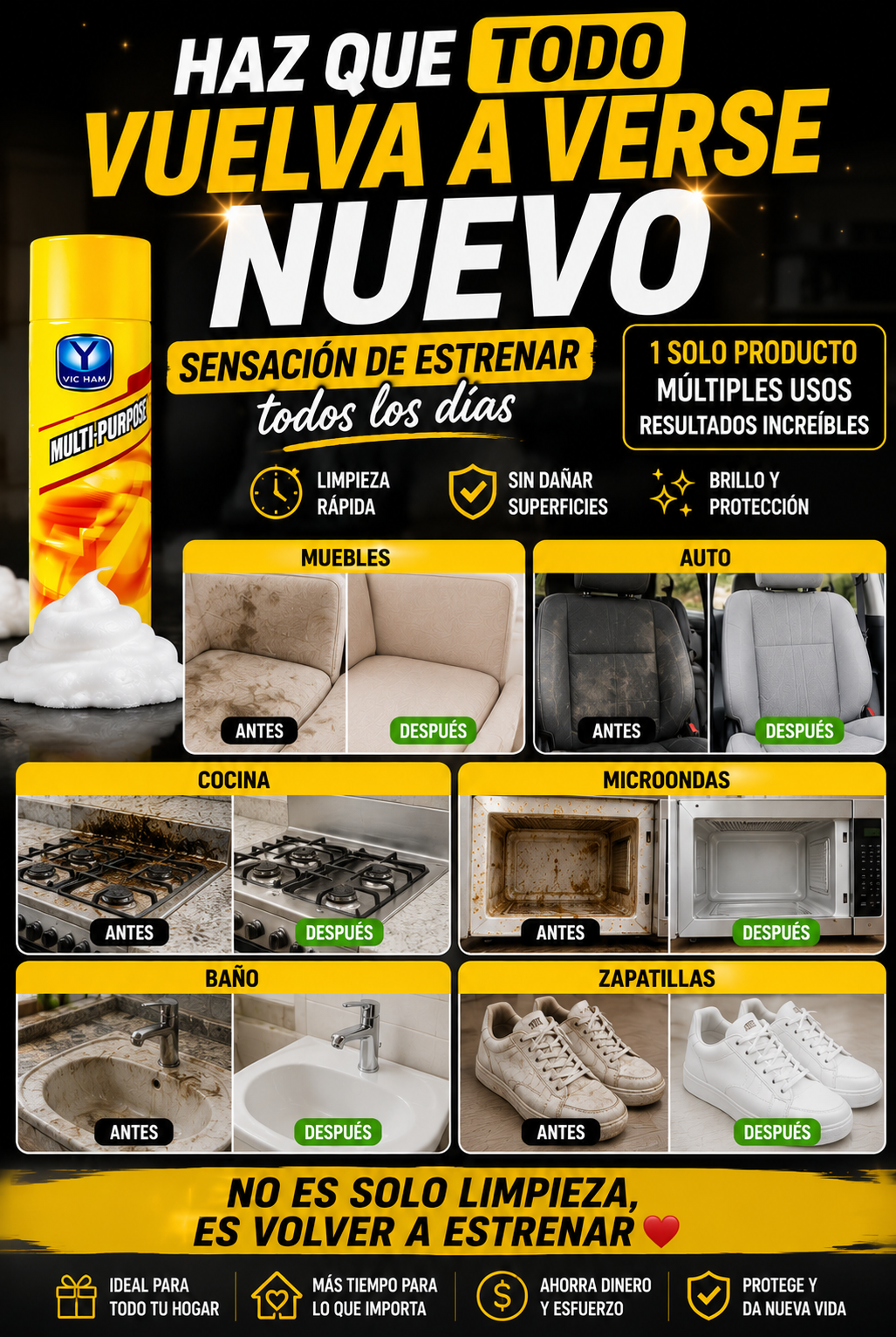💛 No compres muebles nuevos... Recupera todo lo que ya amas ❤️✨ ¡HOY 2x1! 🔥