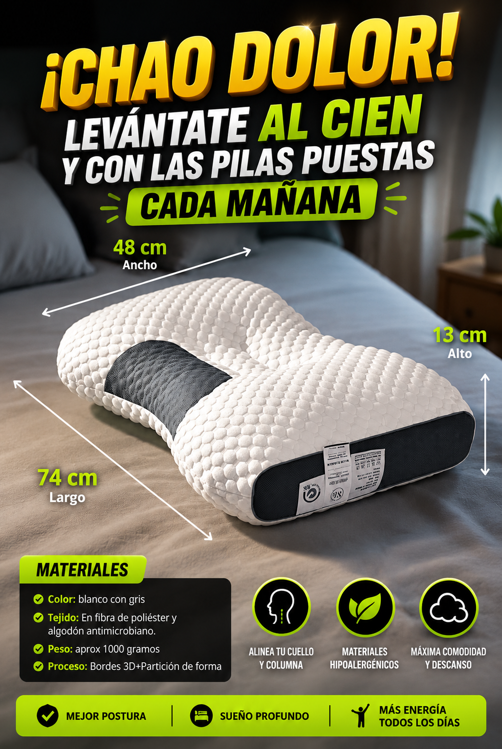 2x1 AHORA! Despídete del dolor de cuello y espalda hoy mismo!