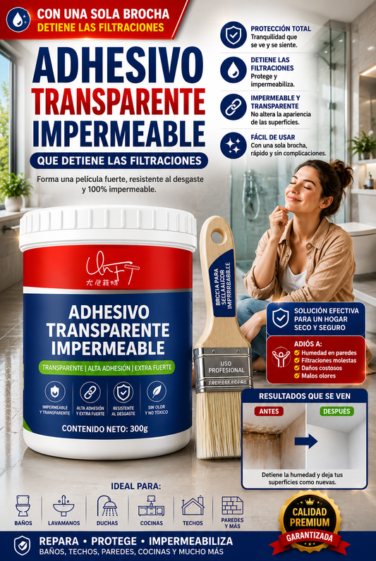 💎 Sellador Transparente Impermeable Premium + brocha 300g